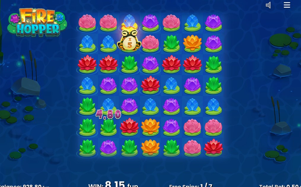 Frispel med Frog Symbol och ackumulerad multiplikator