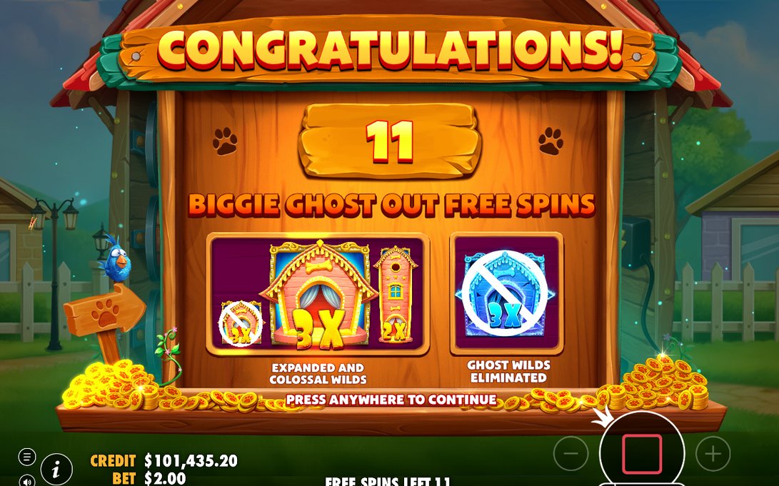 COLOSSAL WILD på 3x3 med 2x eller 3x multiplikator